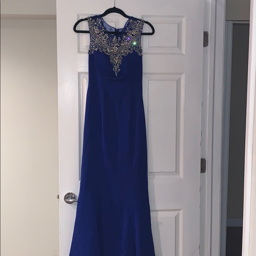 Royal blue dress